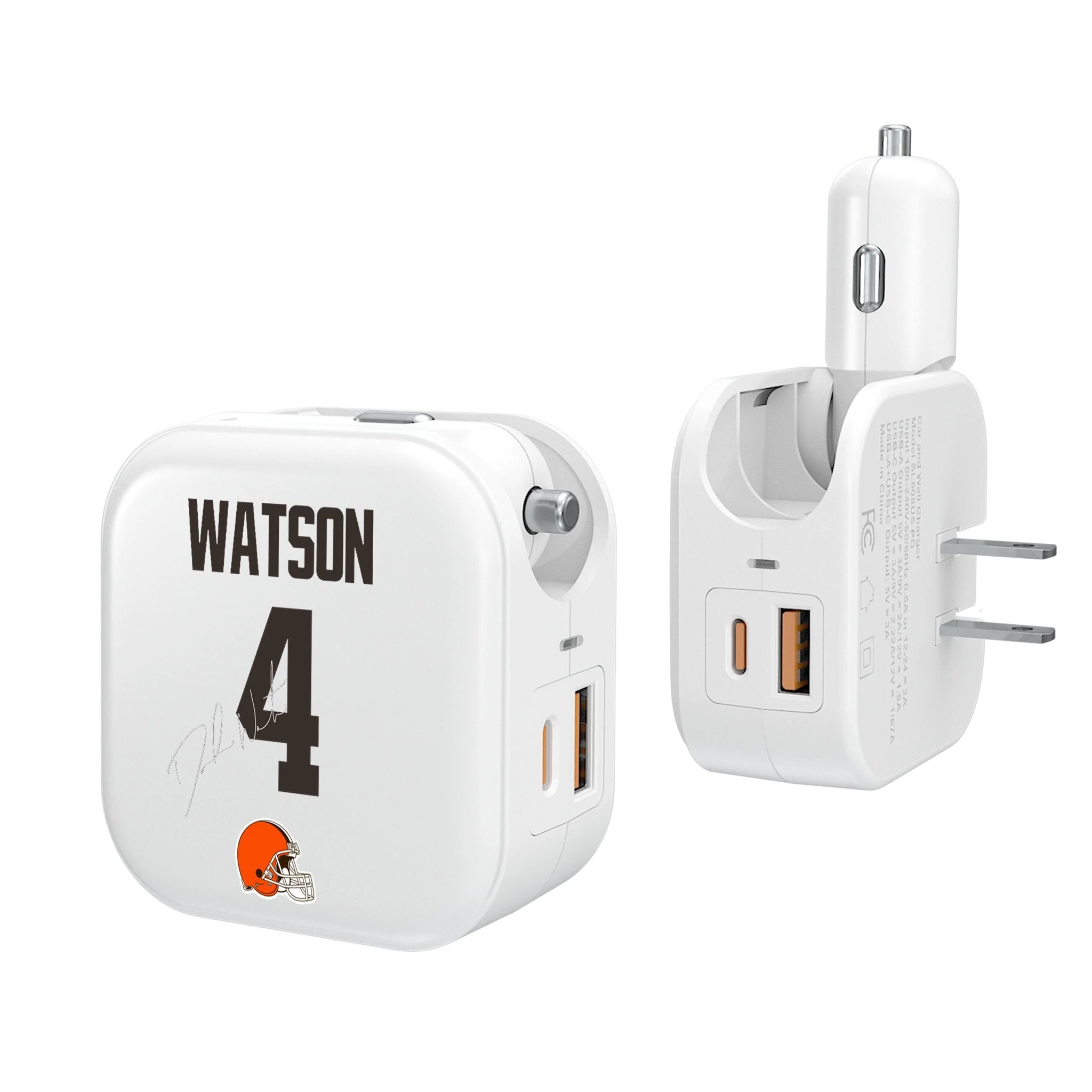 Deshaun Watson Cleveland Browns 4 Ready 2 in 1 USB Charger