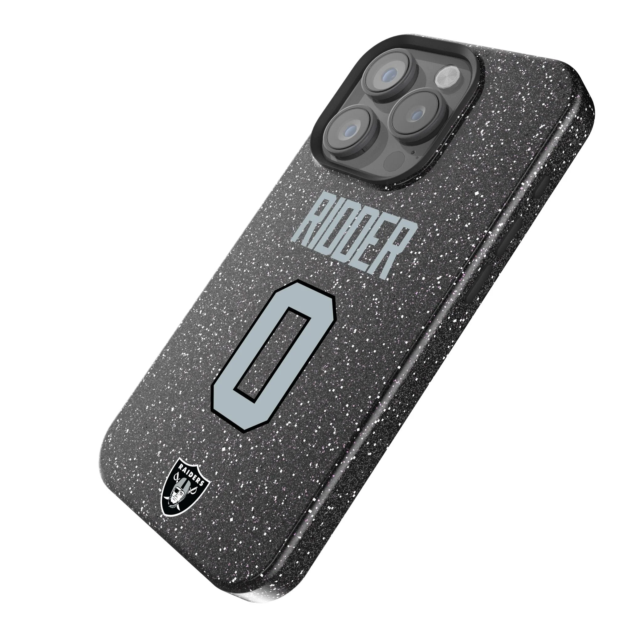Desmond Ridder Las Vegas Raiders 0 Game Tactic Bling Phone Case for Apple iPhone - Image 2