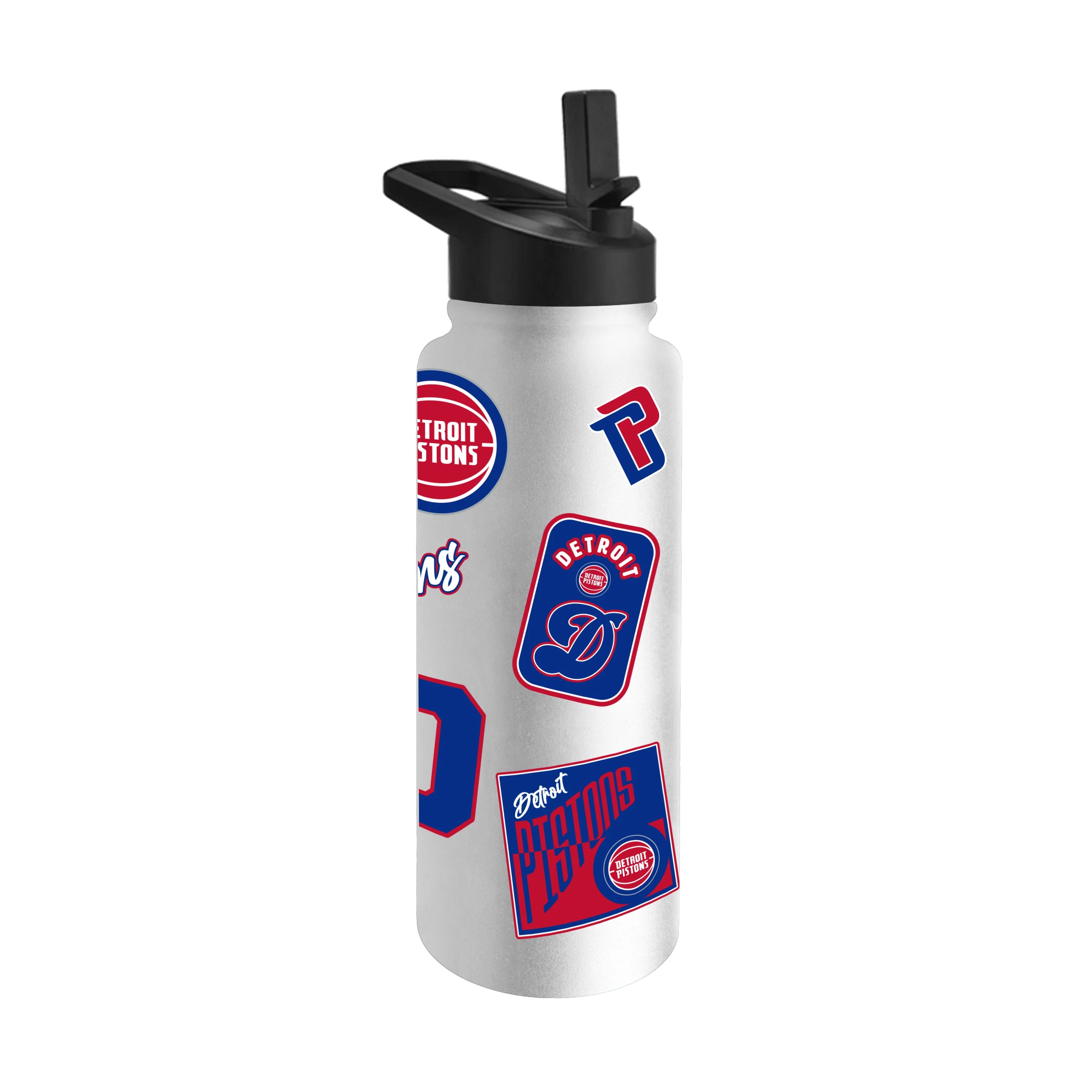 Detroit Pistons 34oz White Dreamweave Quencher Bottle - Image 2