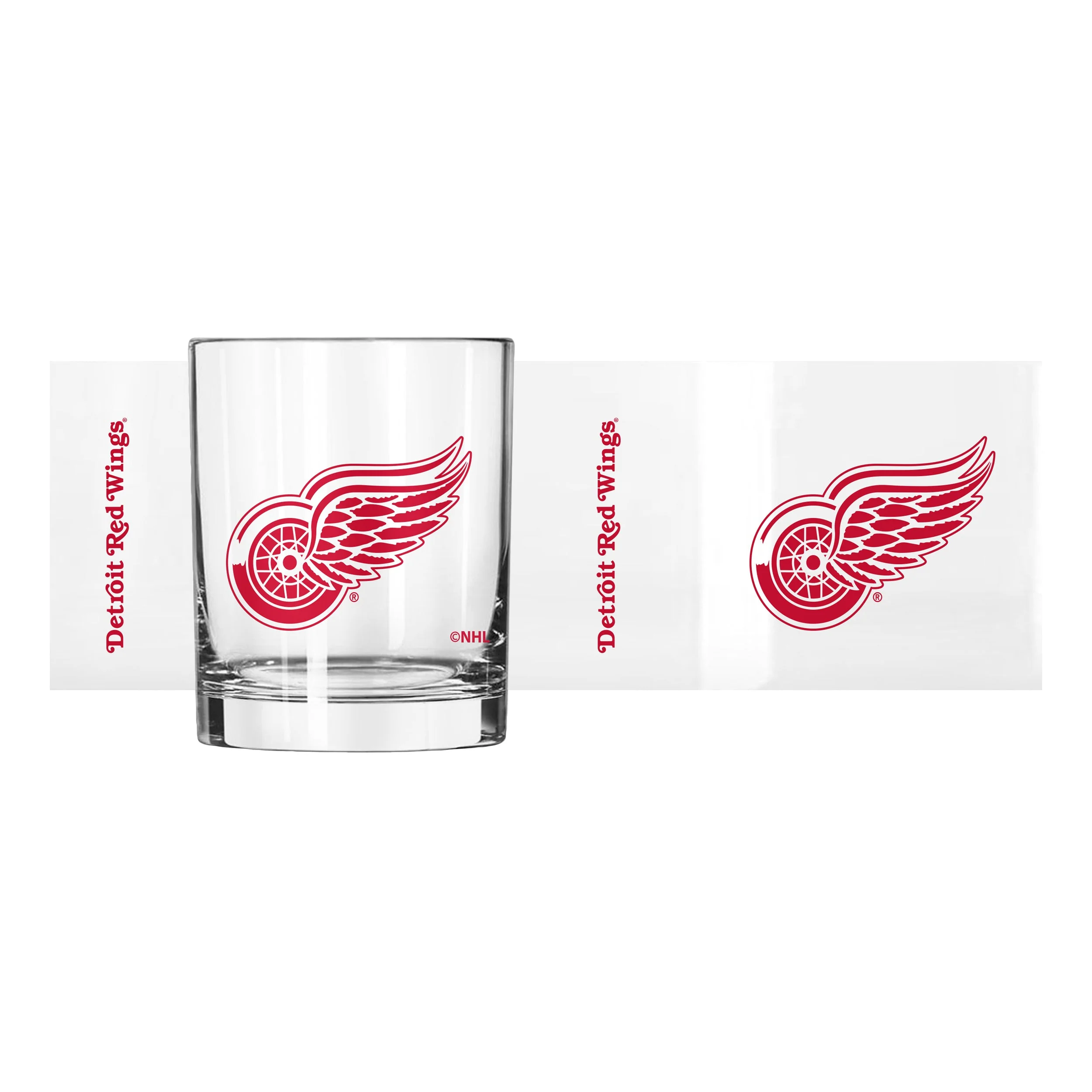 Detroit Red Wings 14oz Gameday Rocks Glass - Image 2