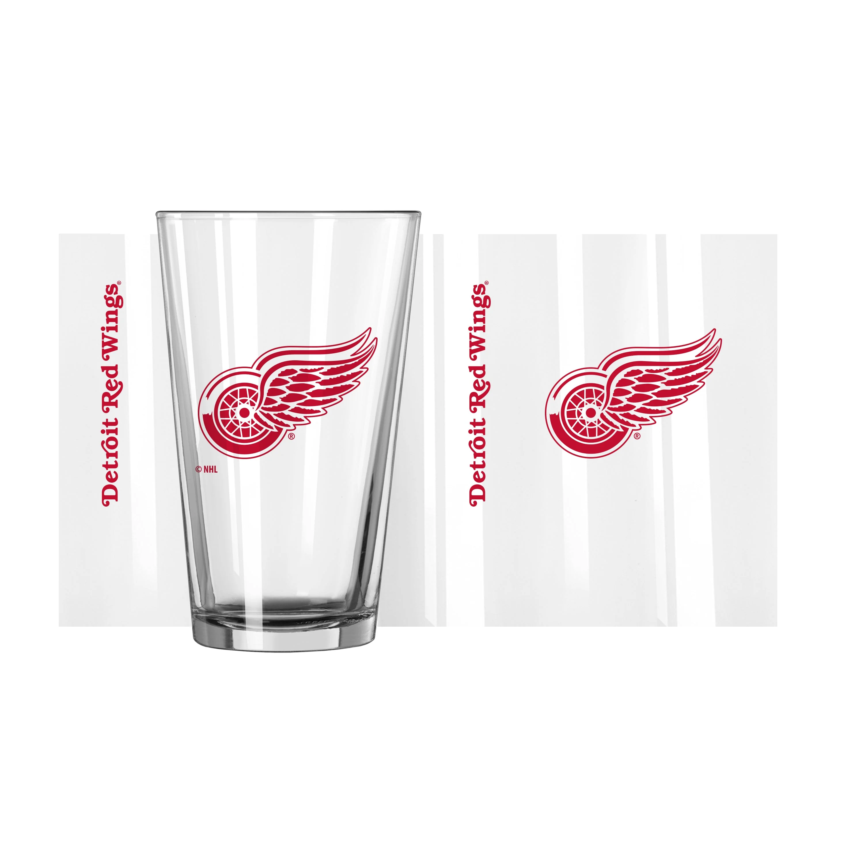 Detroit Red Wings 16oz Gameday Pint Glass - Image 2