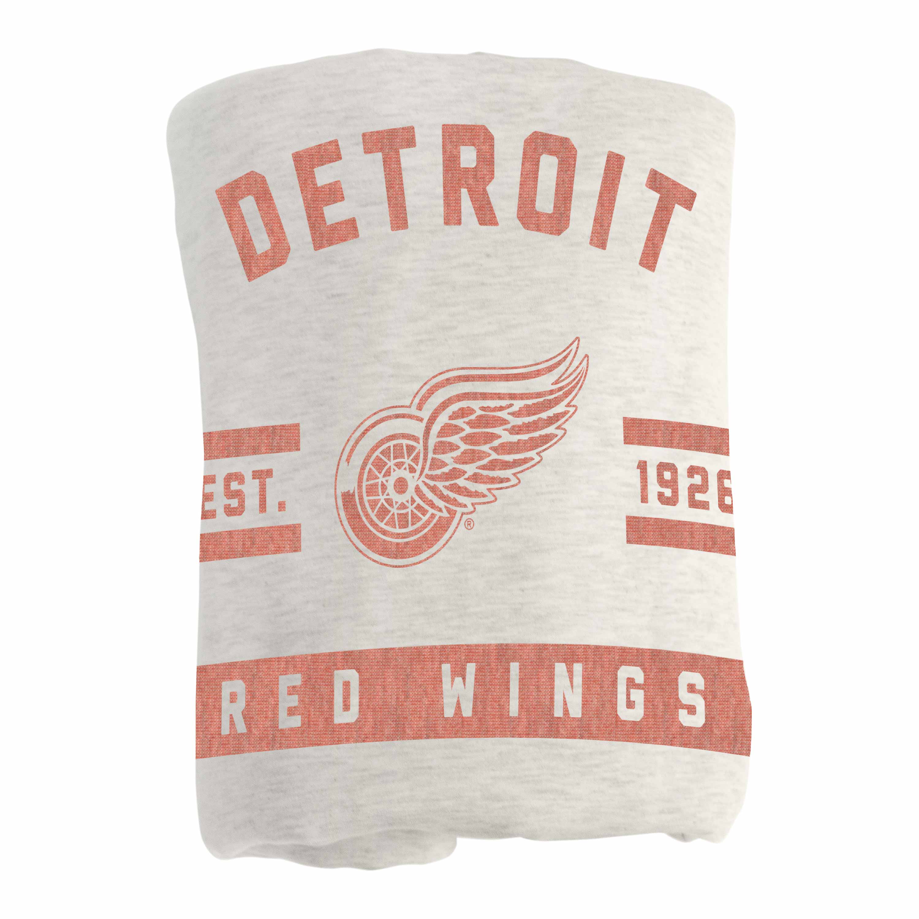Detroit Red Wings Oatmeal Sweatshirt Blanket - Image 3