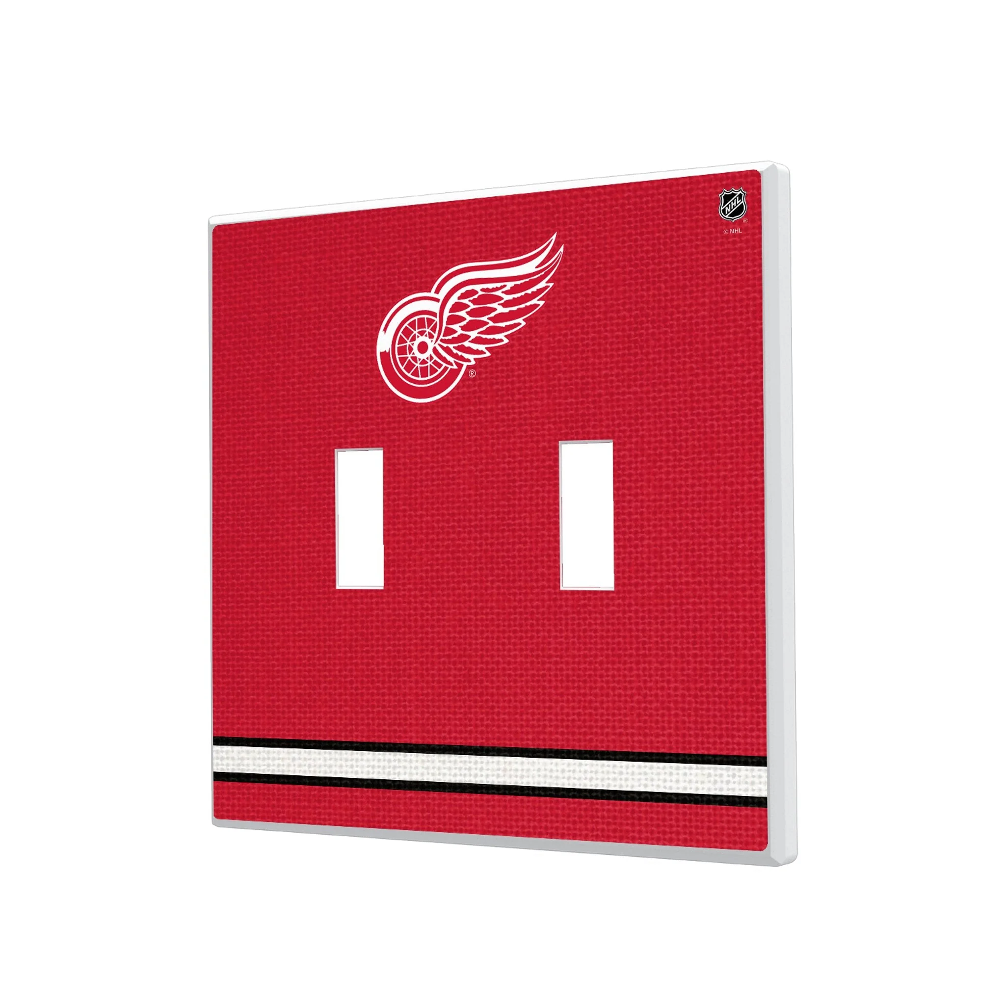 Detroit Red Wings Stripe Hidden-Screw Light Switch Plate - Image 3