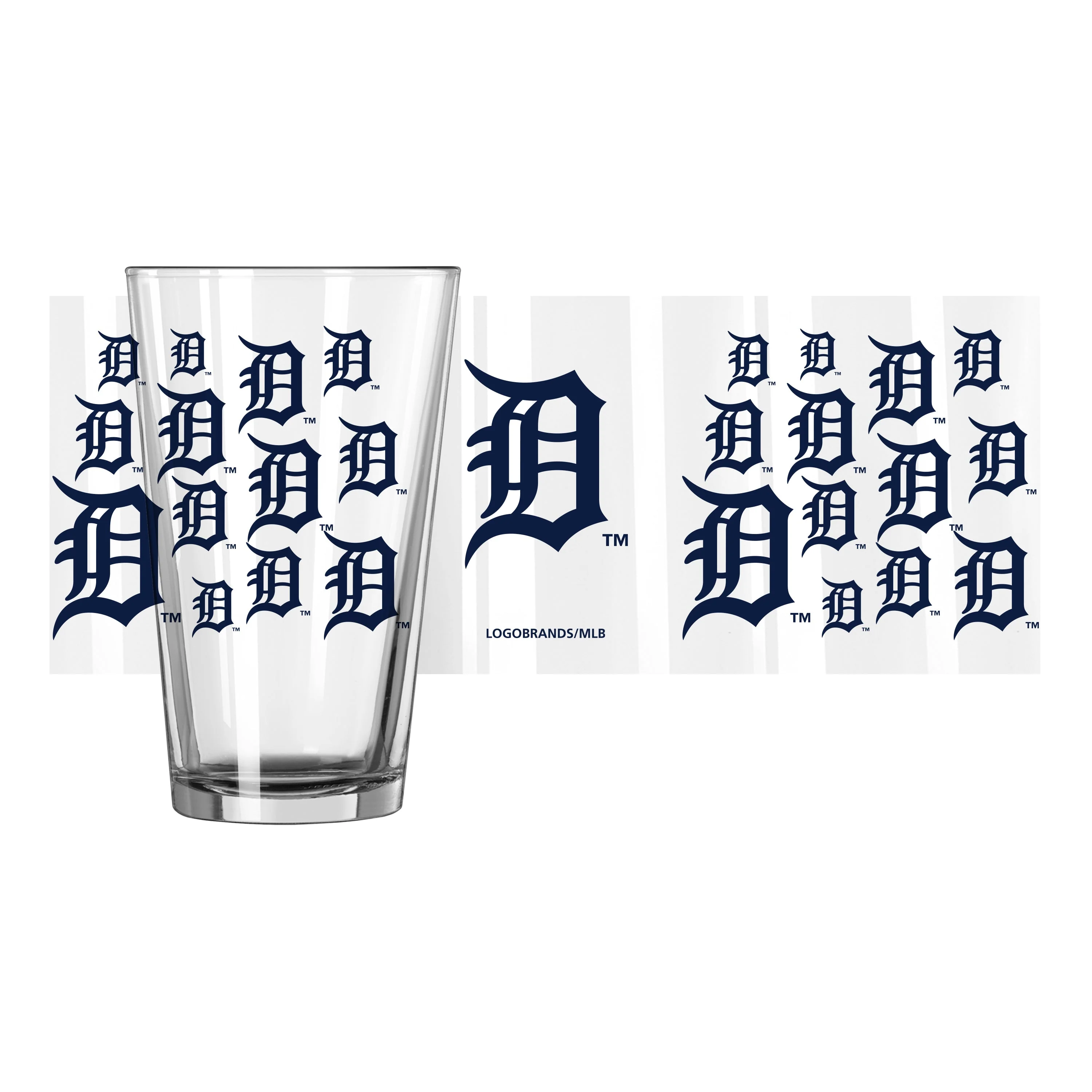 Detroit Tigers 16oz Scatter Pint Glass - Image 2
