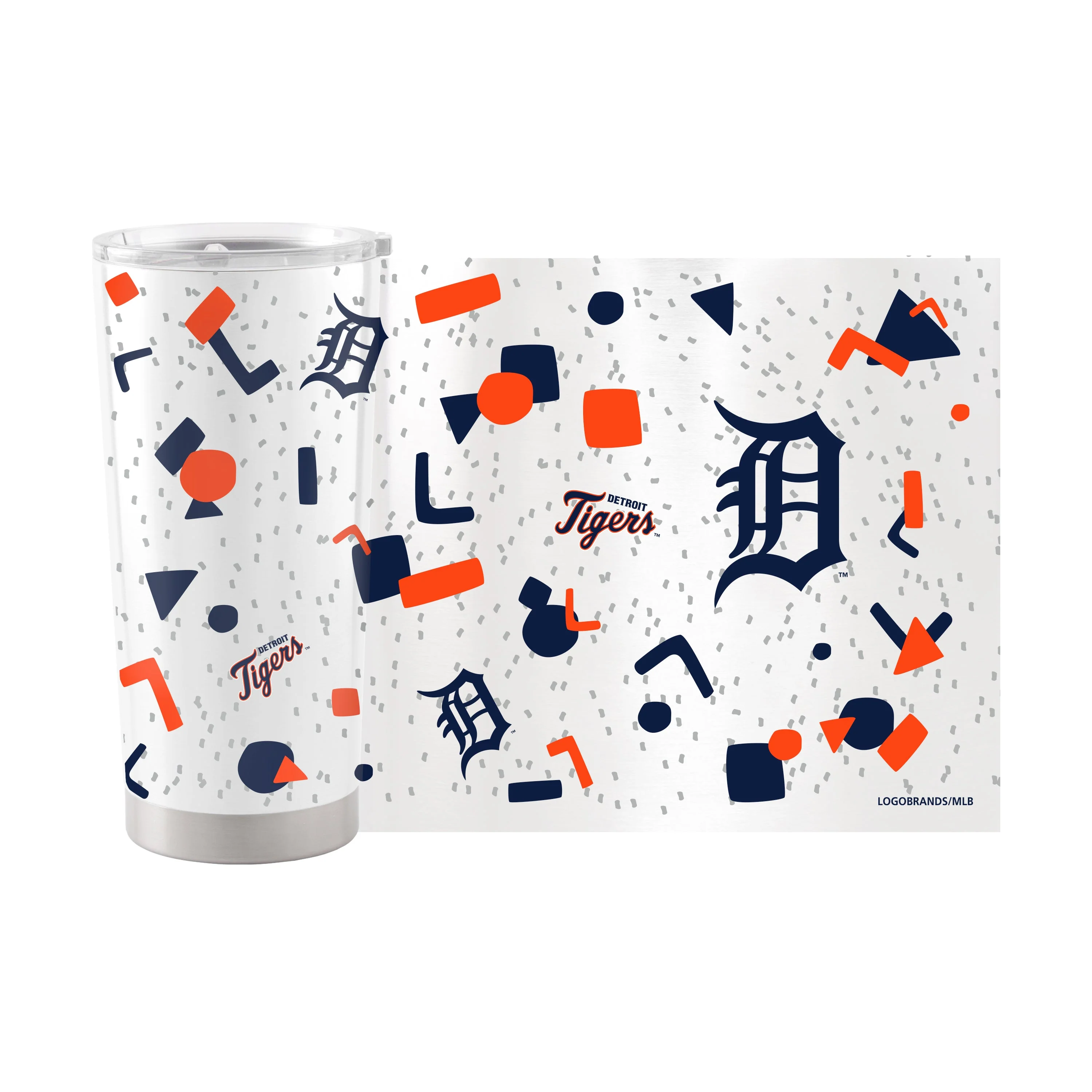 Detroit Tigers 20oz Flashback Stainless Steel Tumbler - Image 2