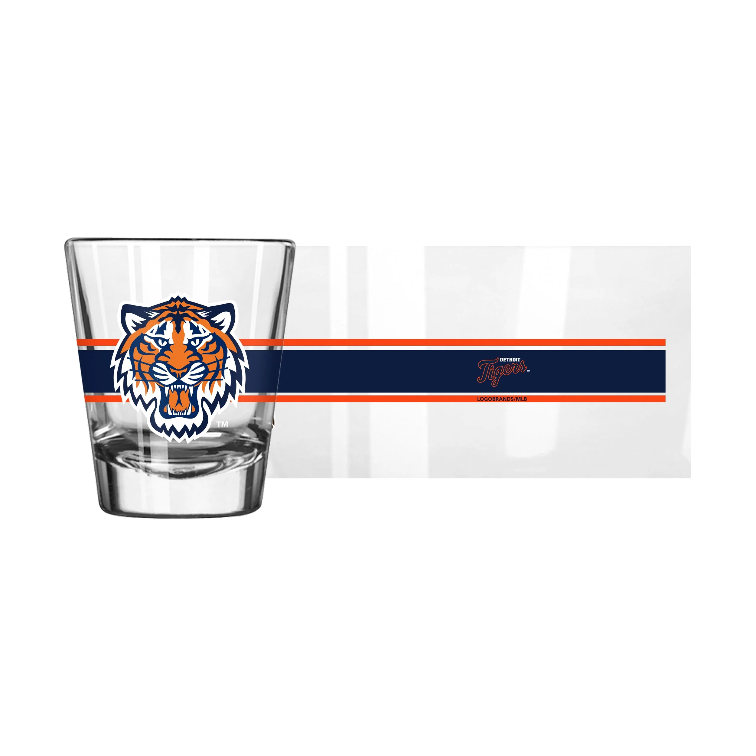 Detroit Tigers 2oz Stripe Shot Glass - Image 2