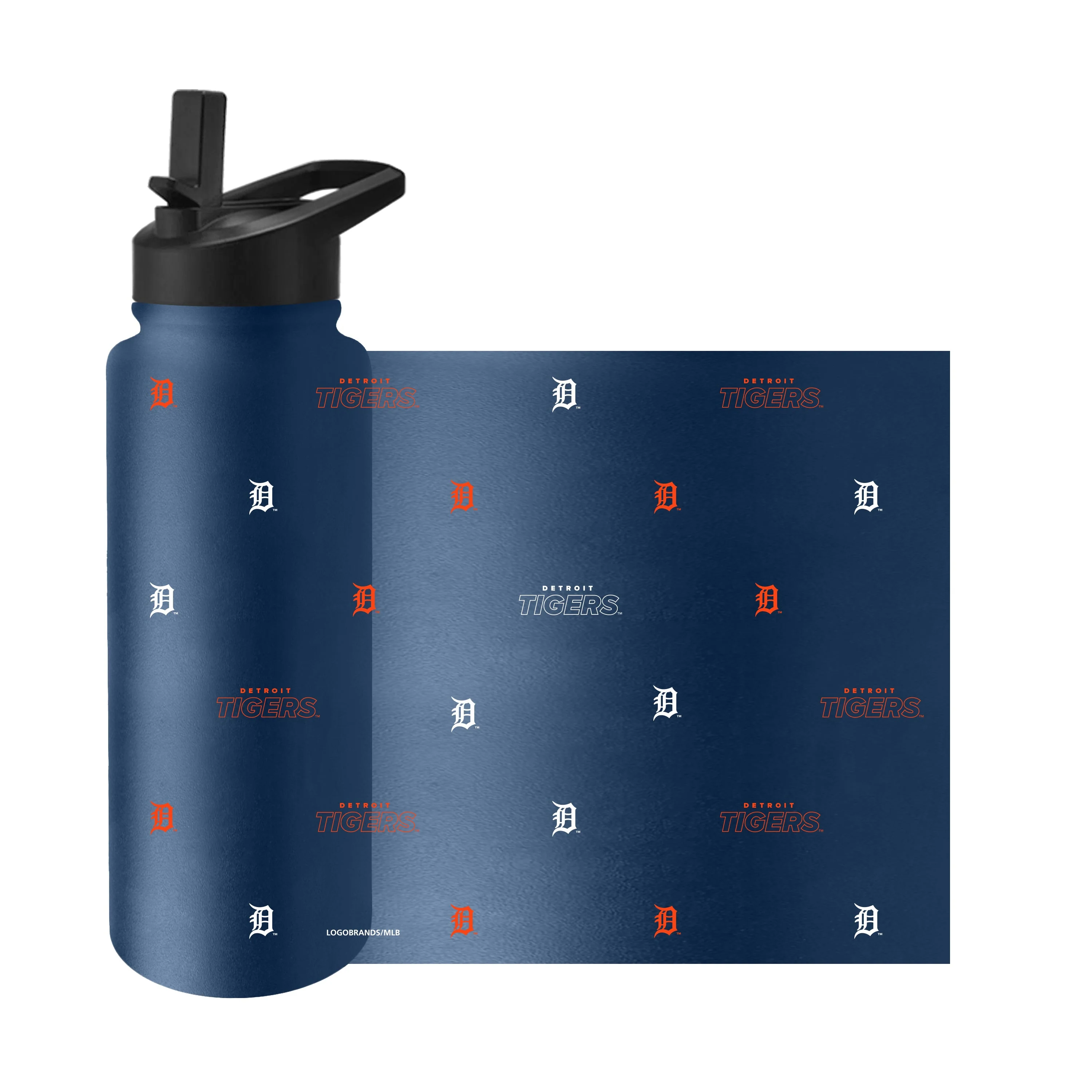 Detroit Tigers 34oz Step And Repeat Quencher Bottle - Image 3
