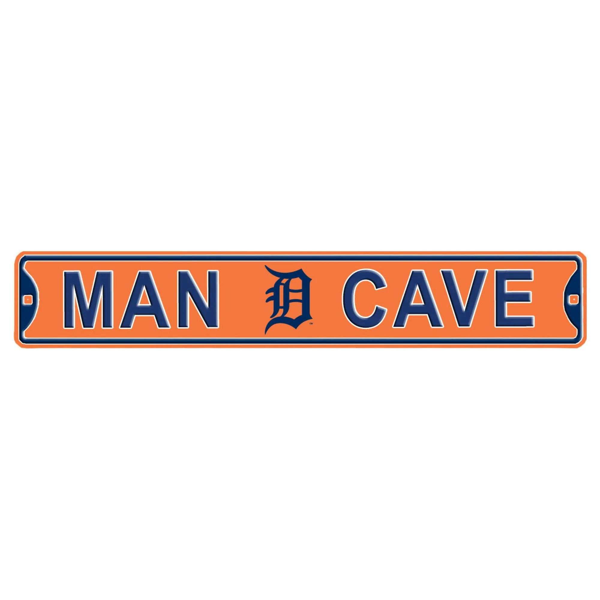 Detroit Tigers- MAN CAVE - Embossed Steel Street Sign