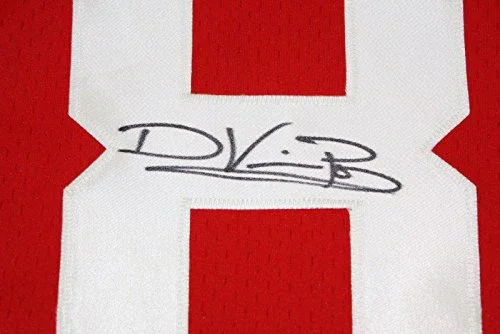 Devier Posey Autographed Red College Style Jersey- JSA Authenticated - Image 2
