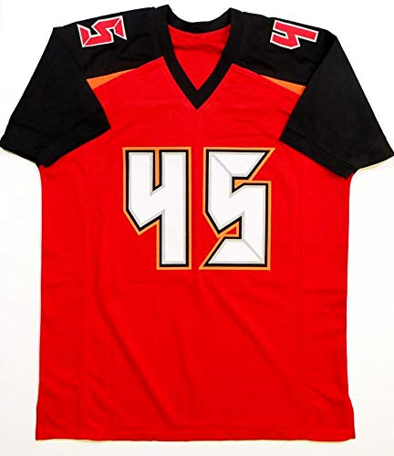 Devin White Autographed Red Pro Style Jersey - Beckett Auth *4 - Image 2