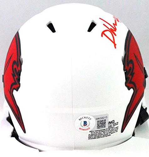 Devin White Autographed Tampa Bay Bucs Lunar Speed Mini Helmet- Beckett W Red - Image 2
