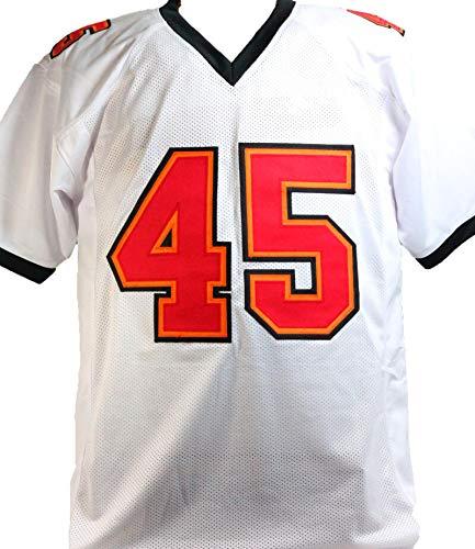 Devin White Autographed White Pro Style Jersey w/SB Champs- Beckett W Black - Image 2