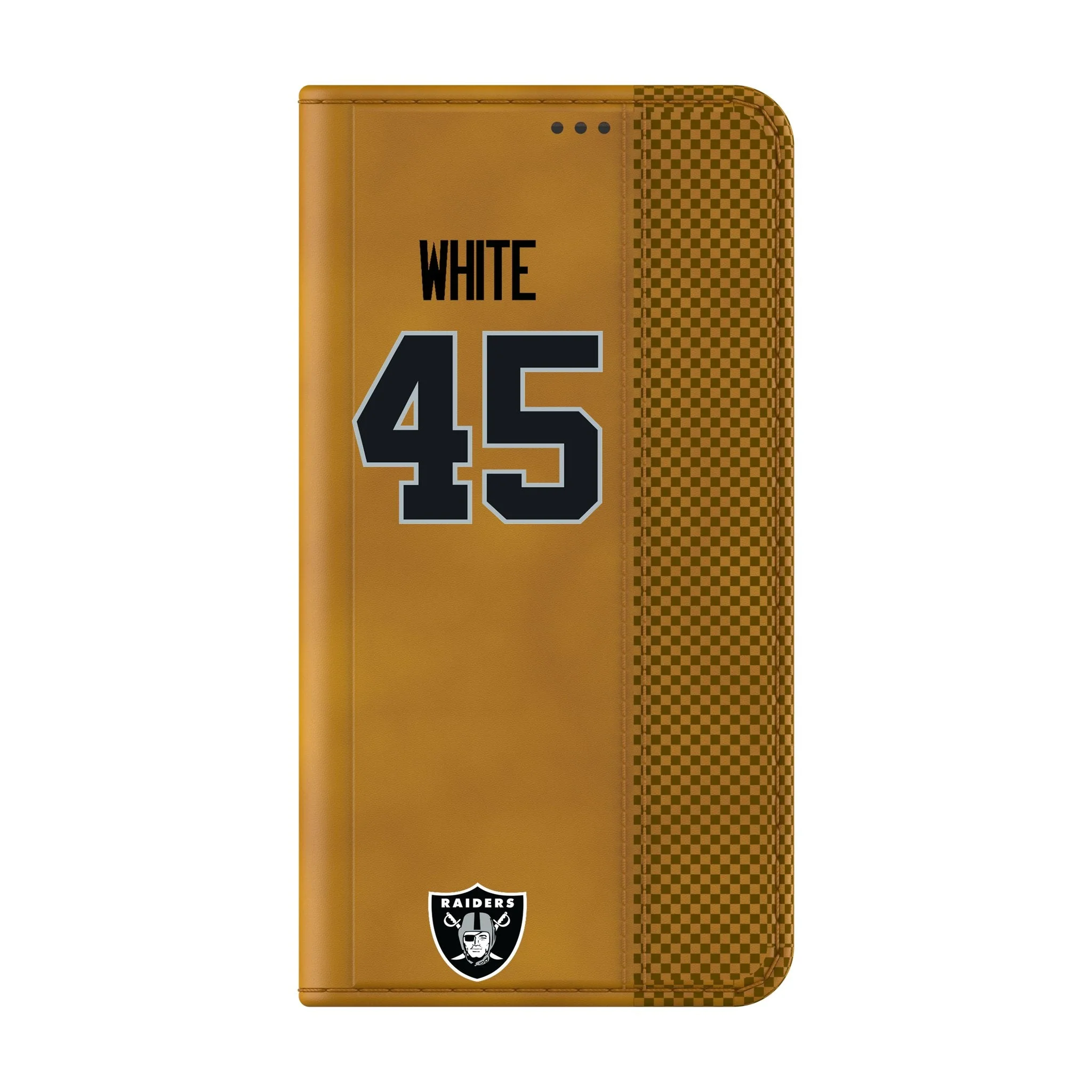 Devin White Las Vegas Raiders 45 Game Tactic Folio Phone Case for Samsung Galaxy - Image 2