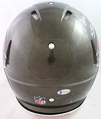 Devin White Signed TB Bucs F/S Authentic Speed Helmet W/Insc- Beckett W White - Image 4