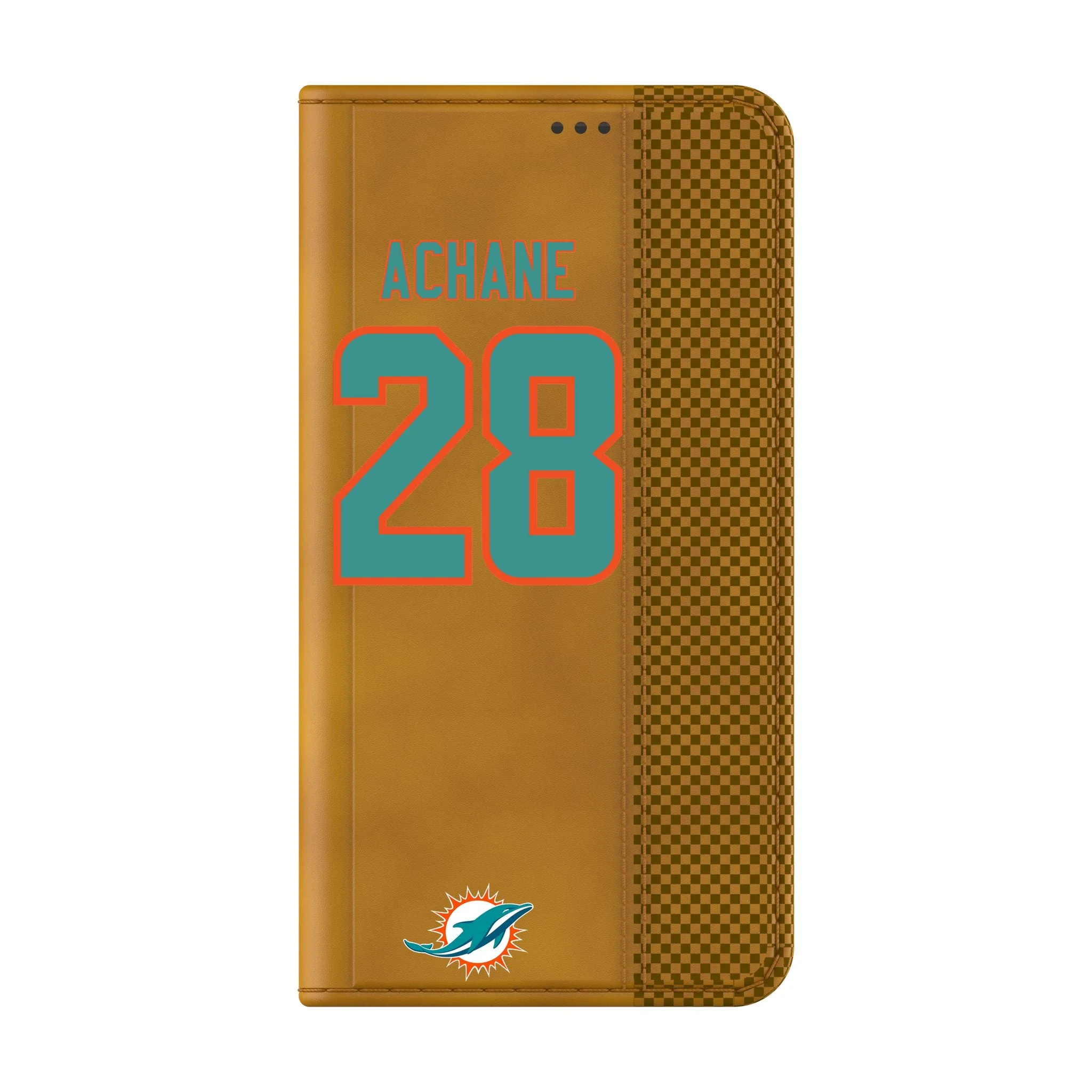 De'Von Achane Miami Dolphins 28 Game Tactic Folio Phone Case for Samsung Galaxy - Image 2