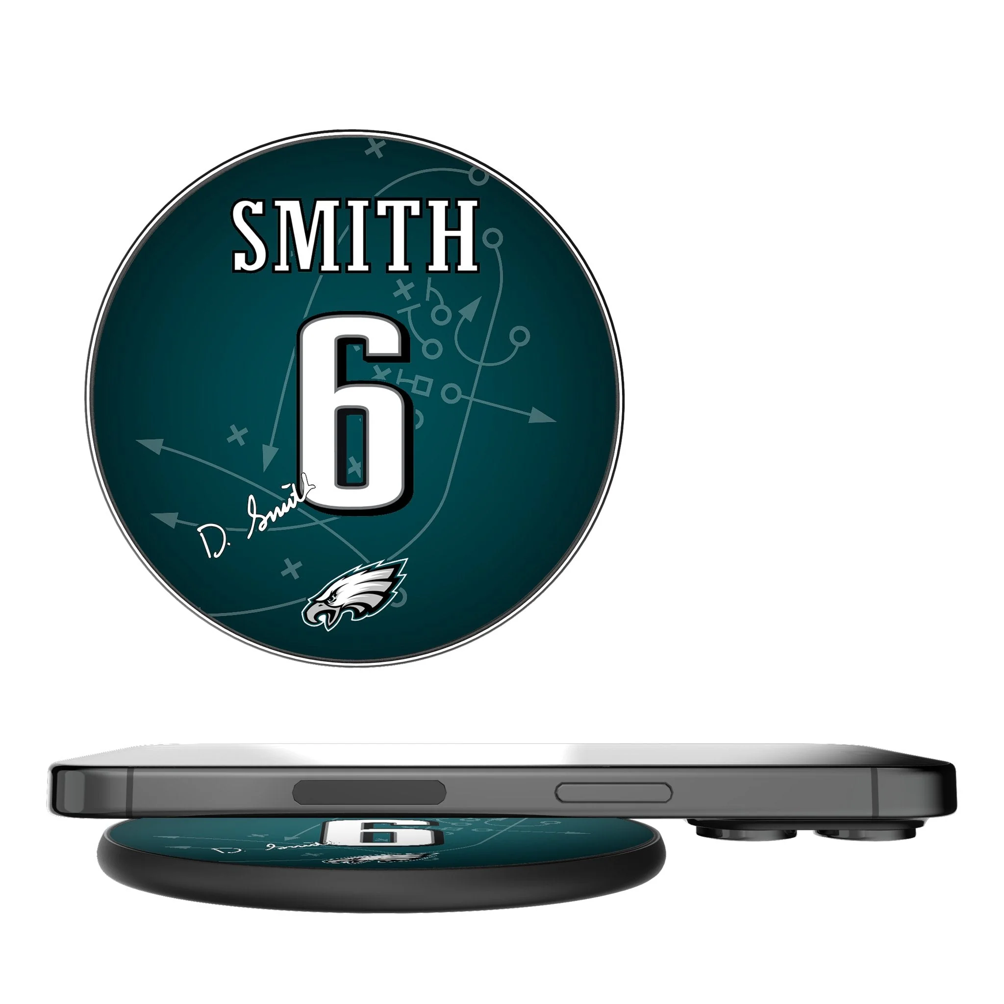 DeVonta Smith Philadelphia Eagles 6 Ready 15-Watt Wireless Charger