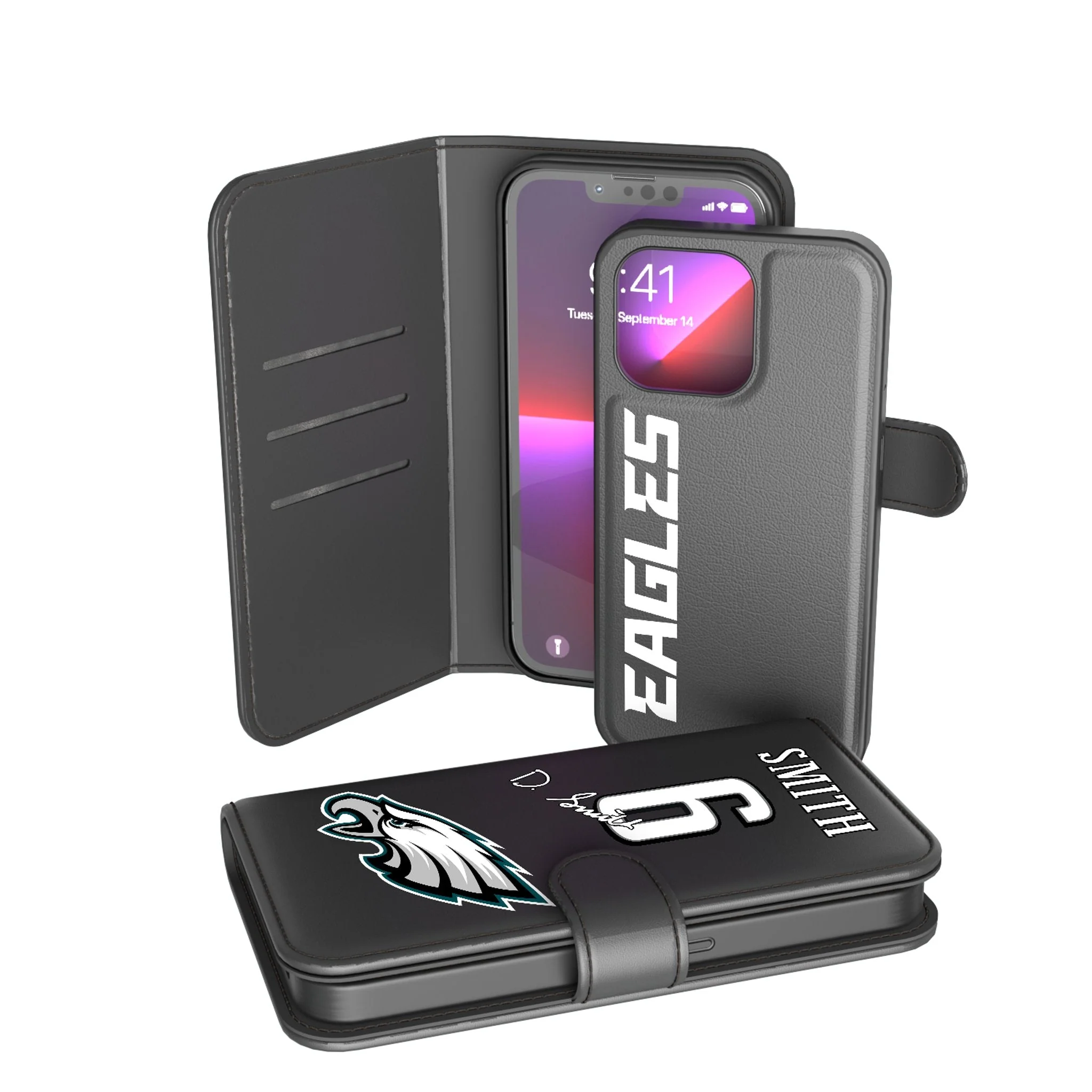 DeVonta Smith Philadelphia Eagles 6 Ready Wallet Phone Case