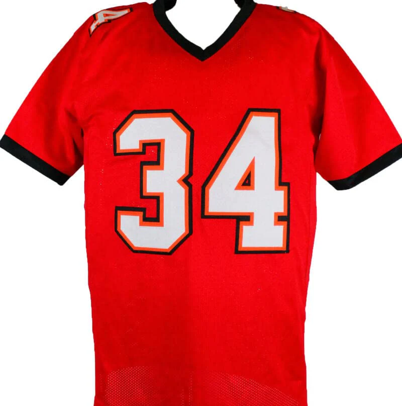 Dexter Jackson Autographed Red Pro Style Jersey w/SB MVP-Prova Auth Black - Image 4