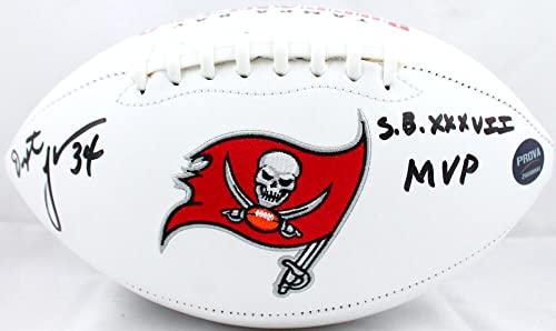 Dexter Jackson Autographed Tampa Bay Buccaneers Logo Football w/SB MVP-Prova Black