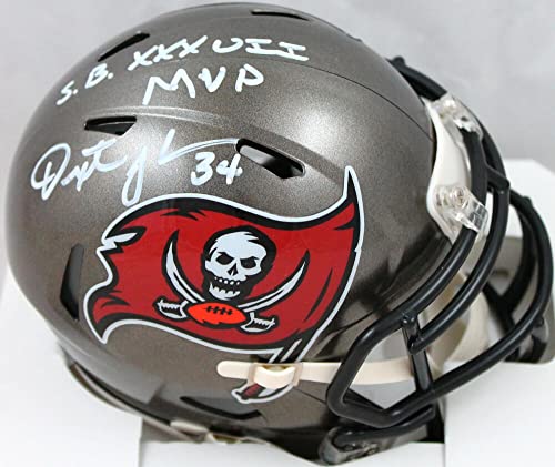 Dexter Jackson Autographed Tampa Bay Buccaneers Speed Mini Helmet w/SB MVP-Prova White