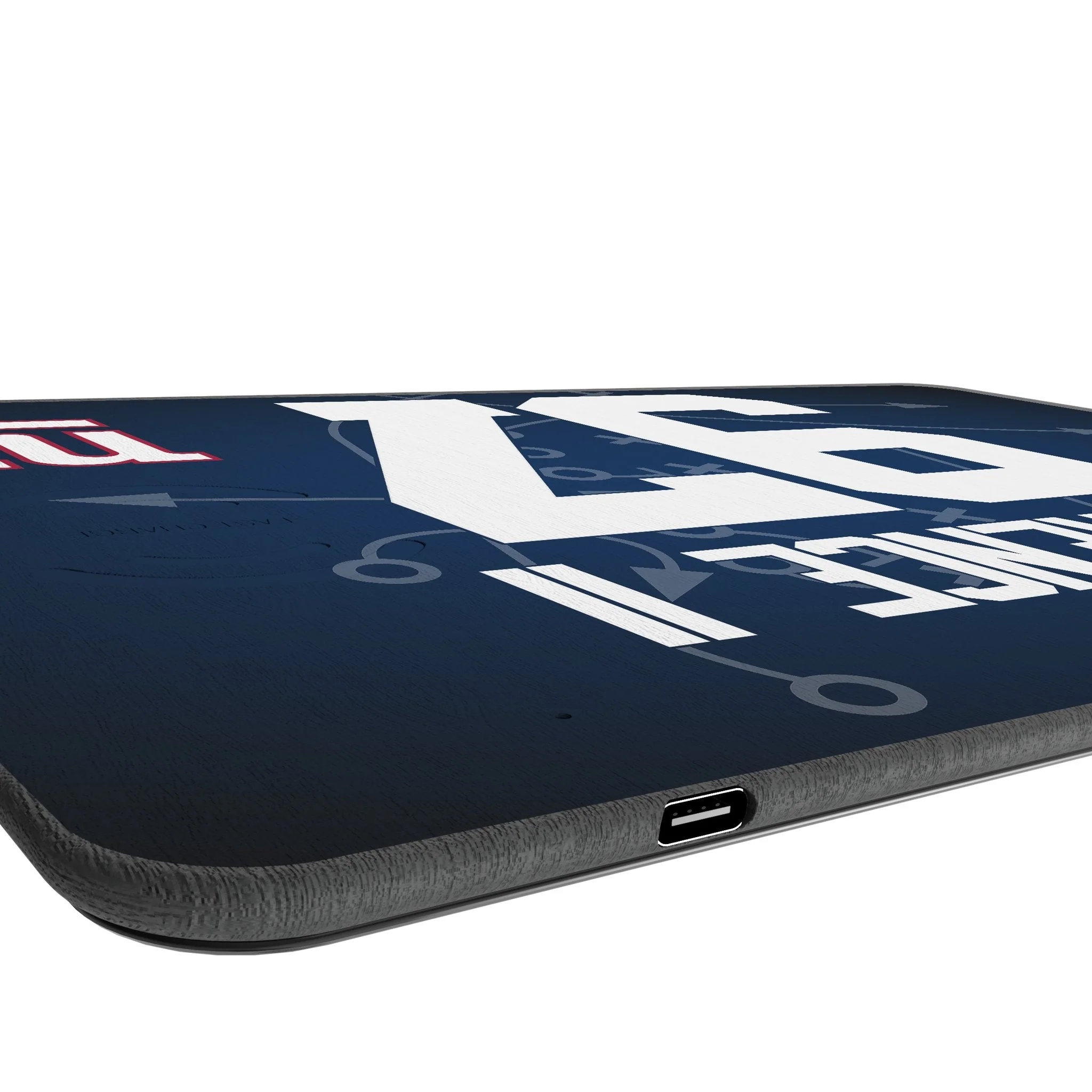 Dexter Lawrence II New York Giants 97 Game Tactic 15-Watt Wireless Charger and Mouse Pad - Image 3