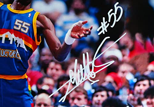 Dikembe Mutombo Autographed Denver Nuggets 16x20 Close Up Photo-Beckett W Hologram White - Image 4