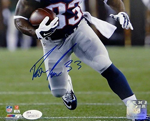 Dion Lewis Autographed New England Patriots 8x10 Running PF Photo- JSA W Auth - Image 2
