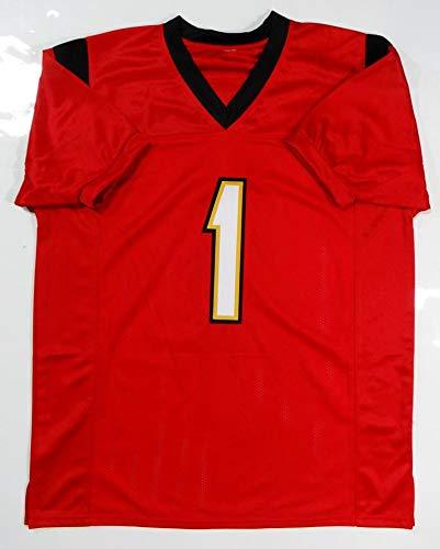 DJ Moore Autographed Red College Style Jersey- JSA W Authenticated 1 - Image 3