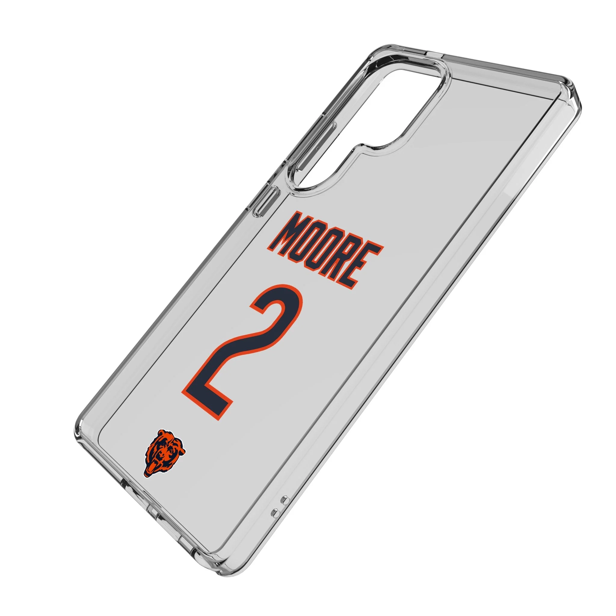 DJ Moore Chicago Bears 2 Game Tactic Clear Phone Case for Samsung Galaxy - Image 2