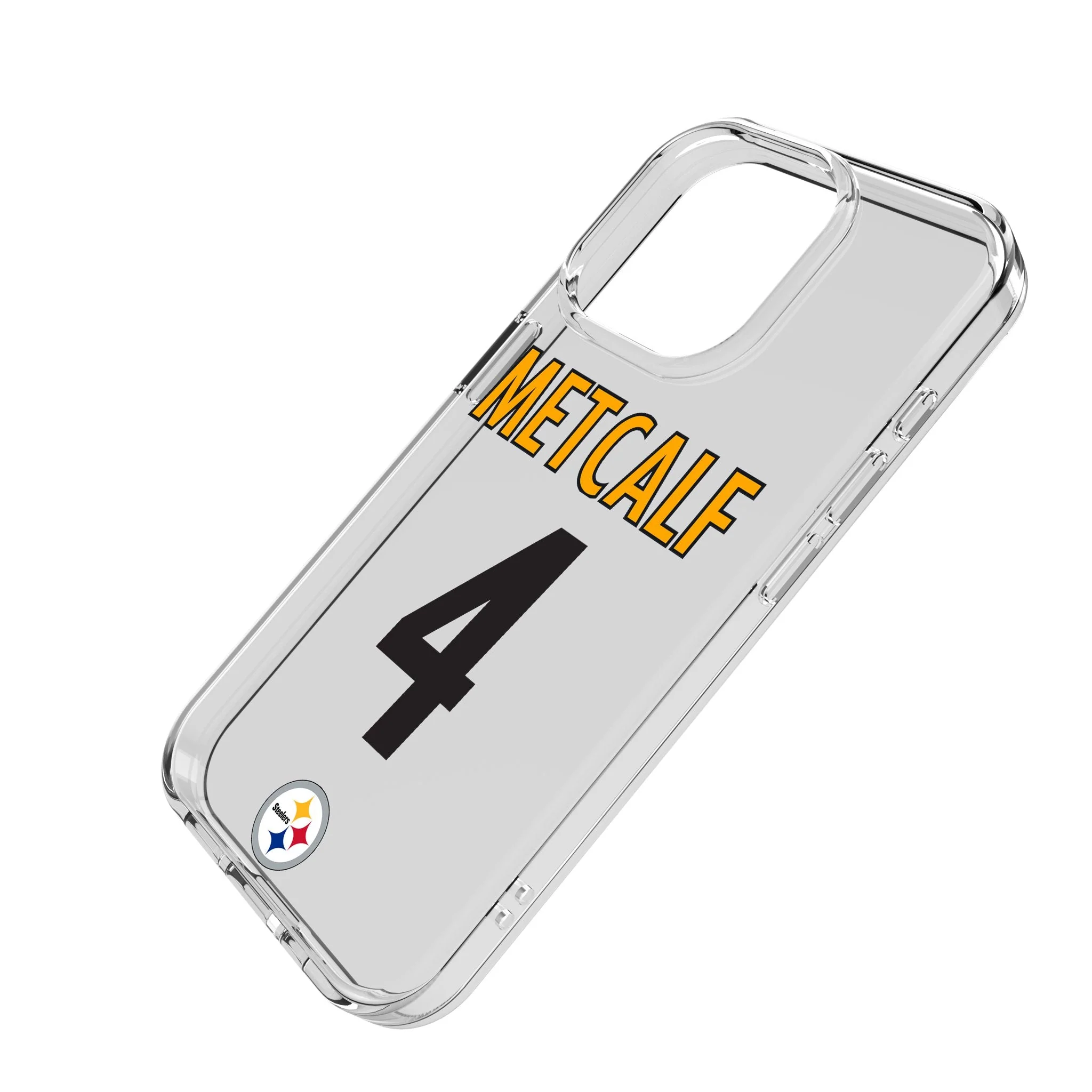 DK Metcalf Pittsburgh Steelers 4 Game Tactic Clear Phone Case for Apple iPhone - Image 2