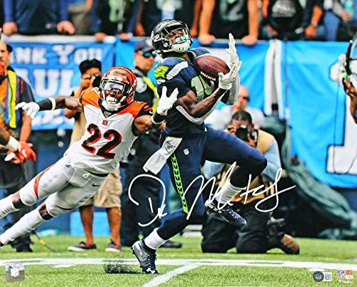 DK Metcalf Signed Seattle Seahawks 16x20 v. Bengals FP Photo-Beckett W Hologram White