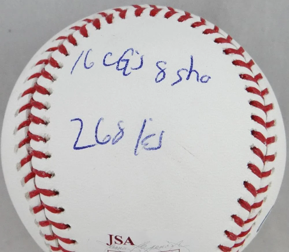 Doc Gooden Autographed Rawlings OML Baseball w/Stat Inscriptions- JSA W Auth - Image 6