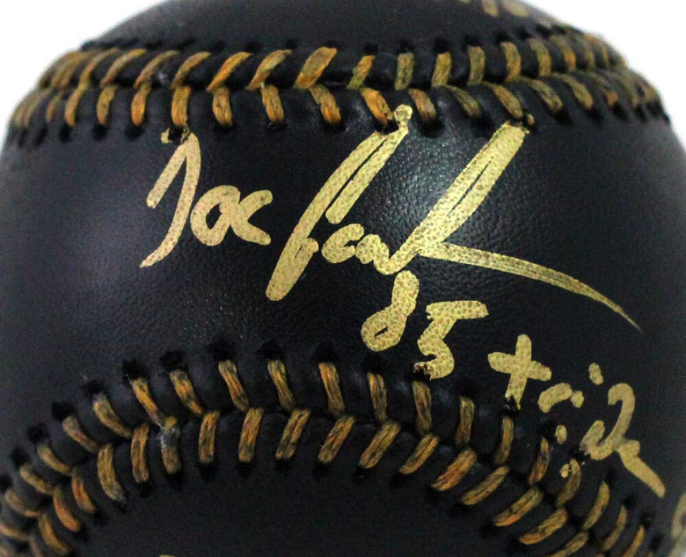 Doc Gooden Autographed Rawlings OML Black Baseball W/ 3 Inscriptions- JSA W Auth - Image 2