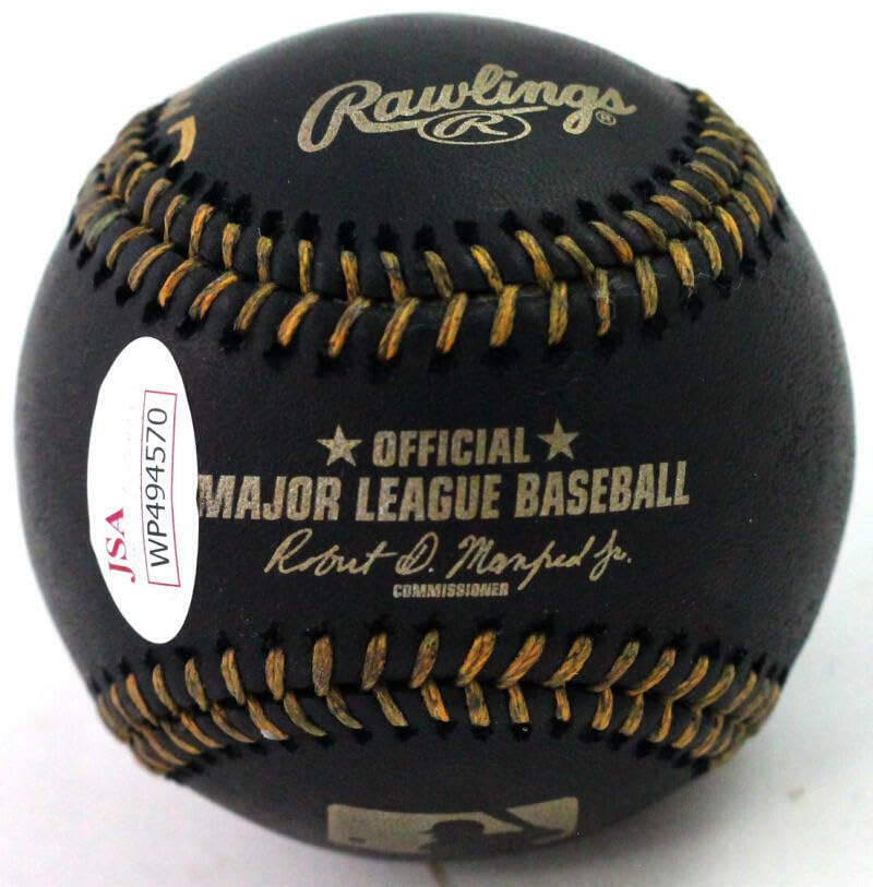 Doc Gooden Autographed Rawlings OML Black Baseball W/ 3 Inscriptions- JSA W Auth - Image 5