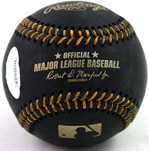 Doc Gooden Autographed Rawlings OML Black Baseball w/ 84 ROY - JSA W Auth Thin - Image 2