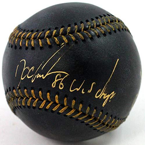 Doc Gooden Autographed Rawlings OML Black Baseball w/ 86 WS Champs - JSA W Auth Thin