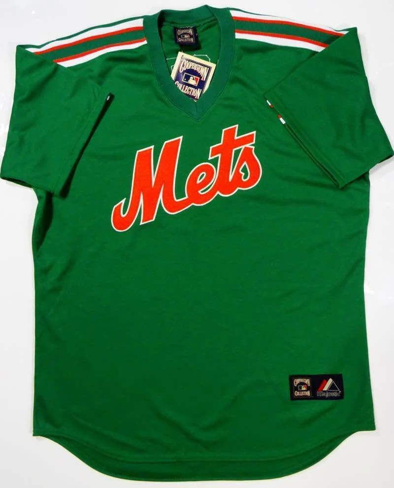 Doc Gooden Signed New York Mets Green Majestic Jersey w/ 86 WS Champs-JSA W Auth - Image 6