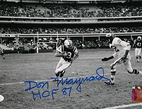 Don Maynard Autographed 8x10 NY Jets Against Chiefs Photo W/ HOF- JSA W Auth - Image 2