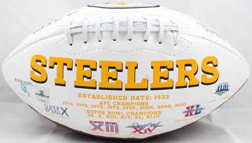 Donnie Shell Autographed Pittsburgh Steelers Logo Football- The Jersey Source Auth INSC - Image 5