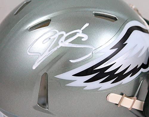 Donovan McNabb Autographed Philadelphia Eagles Flash Speed Mini Helmet-Beckett W Hologram White - Image 3