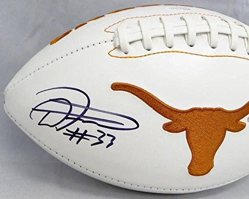 D'Onta Foreman Autographed Texas Longhorns Logo Football- JSA Witnessed Auth - Image 2
