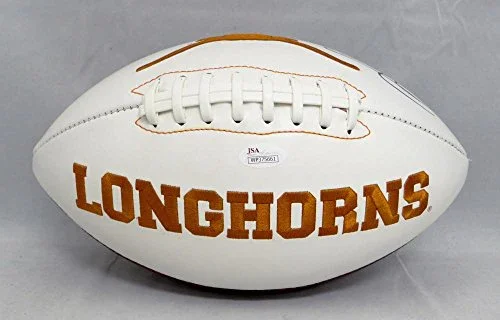 D'Onta Foreman Autographed Texas Longhorns Logo Football- JSA Witnessed Auth - Image 3