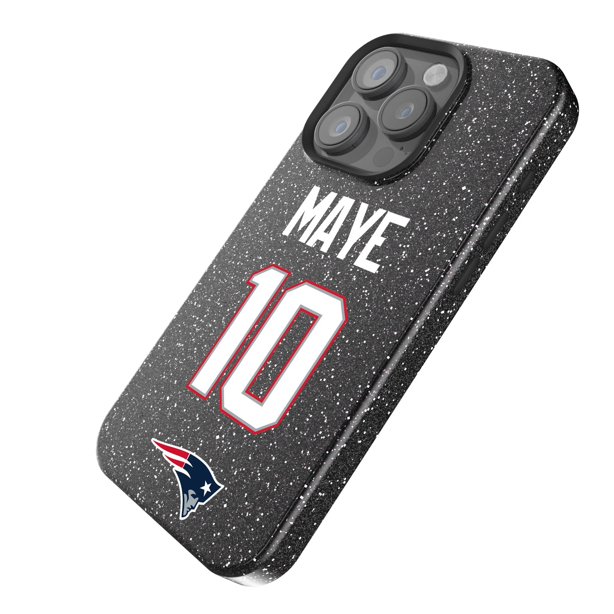Drake Maye New England Patriots 10 Ready Bling Phone Case - Image 2