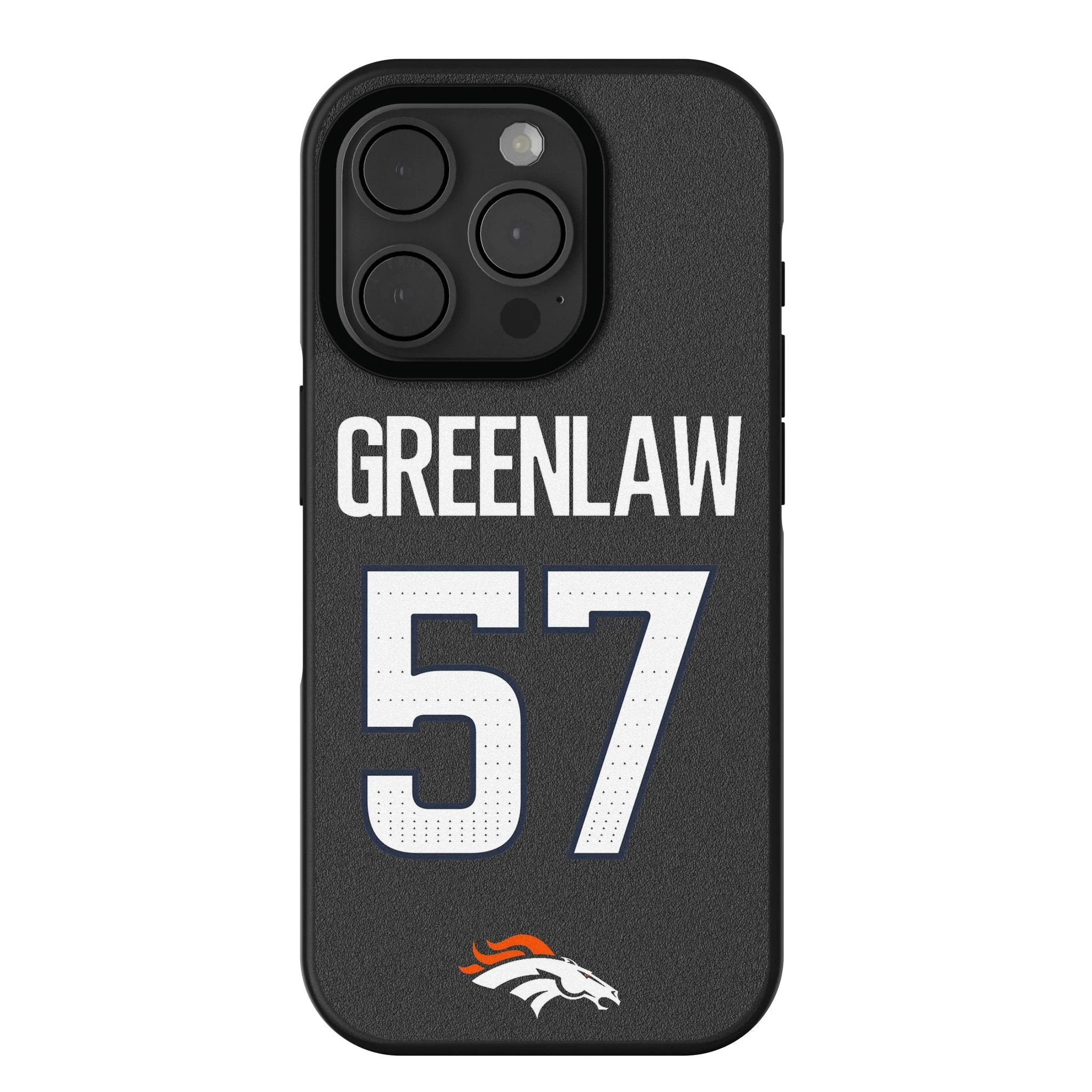 Dre Greenlaw Denver Broncos 57 Game Tactic Bump Phone Case for Apple iPhone