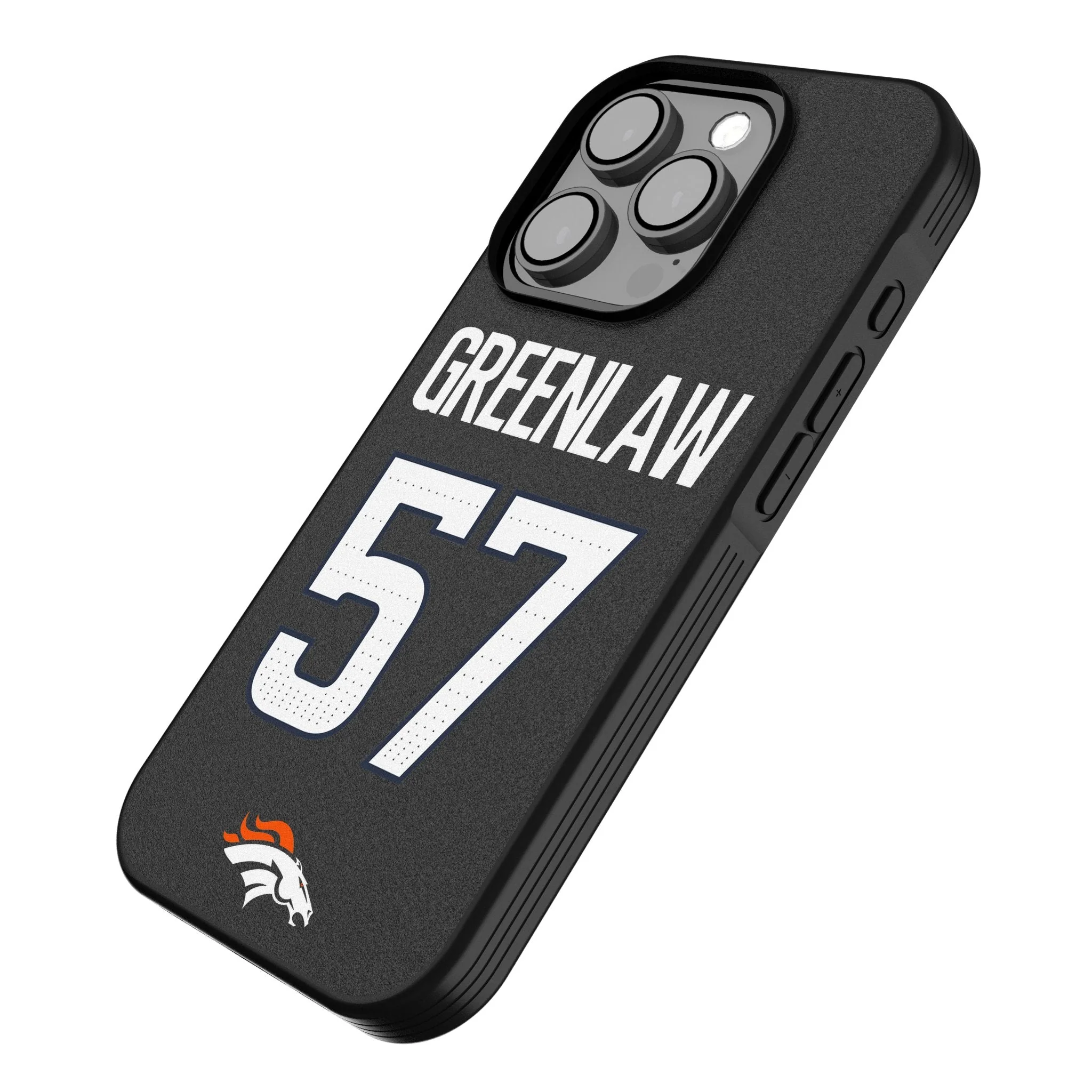Dre Greenlaw Denver Broncos 57 Game Tactic Bump Phone Case for Apple iPhone - Image 2