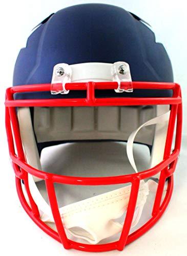Drew Bledsoe Autographed Patriots Full Size AMP Speed Helmet w/Insc- Beckett Silver - Image 4