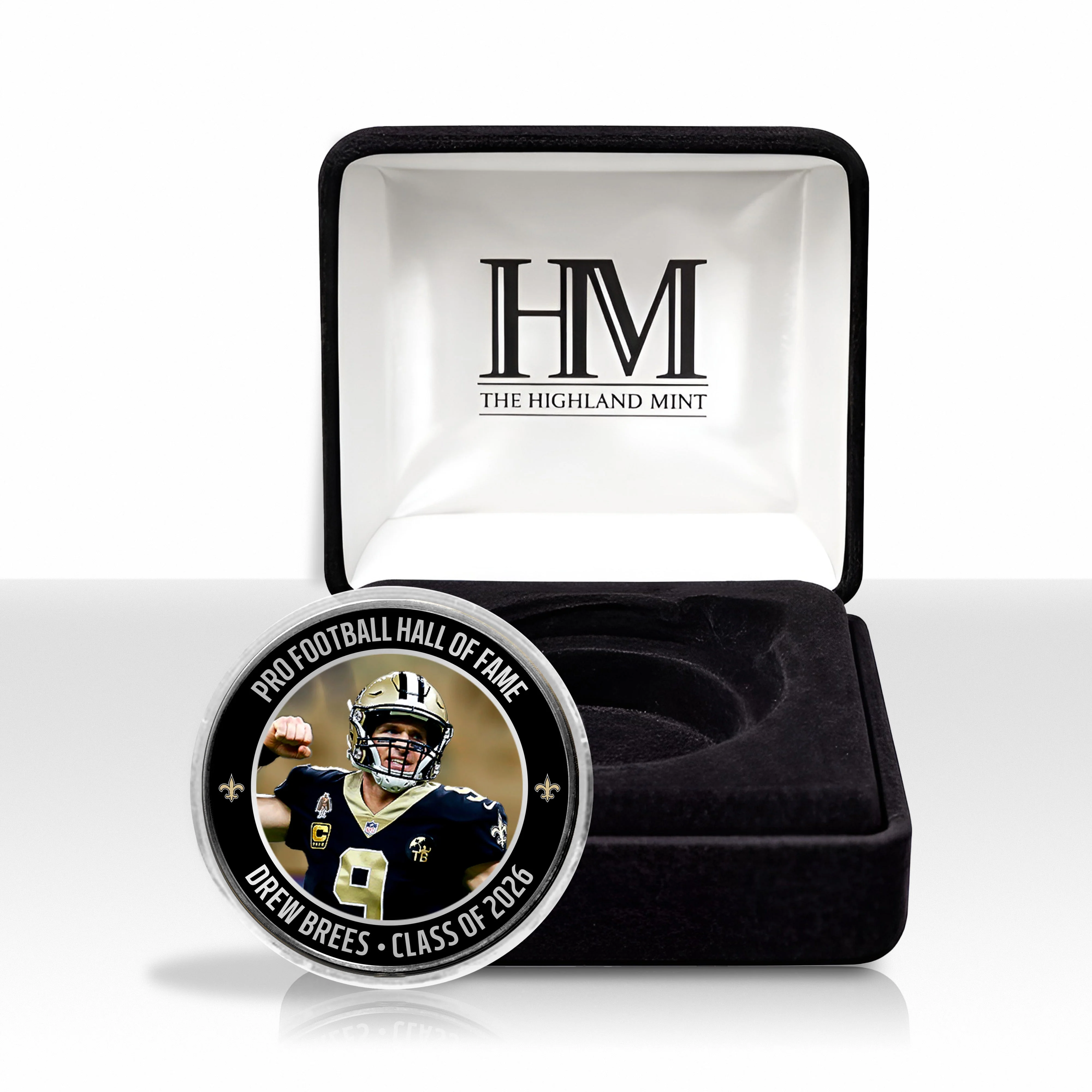 Drew Brees 2026 NFL Hall of Fame Induction Silver Plated Coin - Image 4