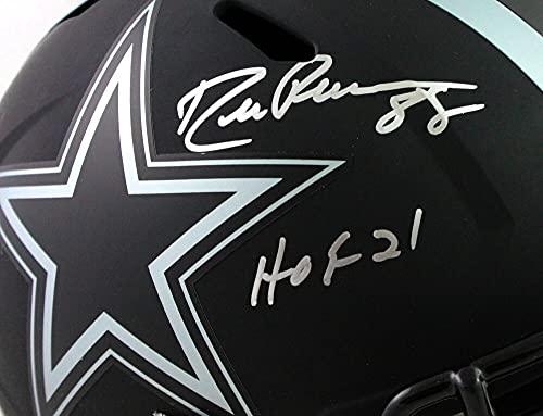 Drew Pearson Autographed Cowboys Eclipse Speed F/S Helmet w/HOF- Beckett W Sil - Image 5