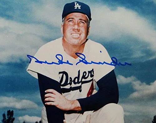 Duke Snider Autographed Dodgers 8x10 Color Kneeling Photo- JSA Auth Blue - Image 2