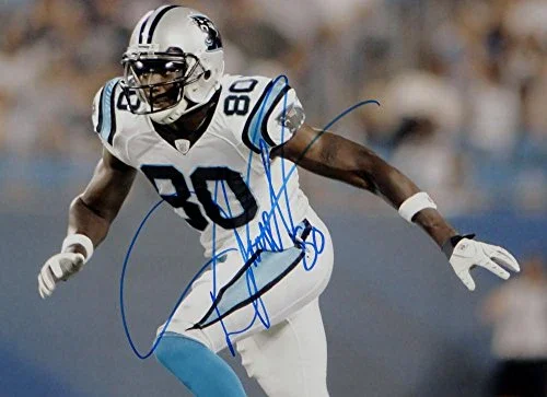 Dwayne Jarrett Autographed Carolina 16x20 Running Photo- GTSM Auth Blue - Image 2